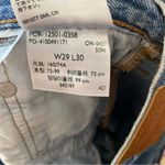 Levi's Levi’s 501 Distressed Button Fly Denim Blue Jeans Photo 8