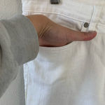 Eileen Fisher High Waist Slim Leg Jeans in White Made in Portugal Photo 8