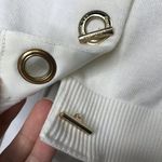 Calvin Klein ๐ Cream 3/4 Sleeve Cropped Cardigan M Photo 3