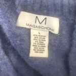 Magaschoni  Periwinkle Blue Alpaca Wool Blend Oversized V-Neck Sweater Women’s L Photo 3