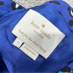 Kate Spade  New York Cyber Cheetah Dawson Dress Sleeveless Silk Blend In Blue 0 Photo 10
