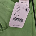 Free People Glamorous Long Sleeve Sweetheart Neck Bodysuit Green Sz M Photo 6