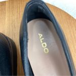 ALDO  Yolanda Wedge Heel Slip On Loafer Shoes‎ Black 9 Preppy Classic Photo 9