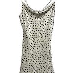 Lola Grace Cowl Neck Cream Black Ultra Mini Slip Dress Small Photo 1