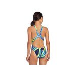 Speedo Blue Laser Stripe Recordbreaker Performance Swimsuit Scuba Size 12 Photo 1