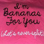 SO  Intimates Pink Shirt "I'm Bananas For You" Photo 1