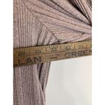 AGB Dress Blush Ribbed Knit 1x Roll Sleeves Necklace Lagenlook Minimal Comfort Photo 5