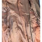 American Vintage Vintage Pennylane Suede Boucle Trim Double Breasted Long Coat Brown and Black Photo 7