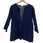Eileen Fisher Open Front Jacket - Blue Denim - PM Photo 0