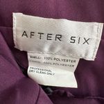 After Six Aubergine Spaghetti Strap Pleated Pocket Formal Dress 1514 Size 14 NEW Photo 2