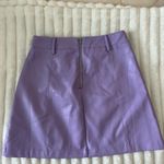 NWT Francesca's Purple Mini Skirt with Zipper Details Size XS Photo 4