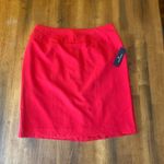 Worthington Skirt NWT 12 Cherry Cordial Red Mini Pencil Lined Back Zipper Office Photo 0