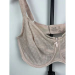 Chantelle  Baby Pink Sheer Lace Wired Bra Size 34DDD 3582‎ Photo 4