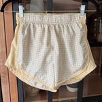 Nike  Tempo 3" Dri-Fit Running Shorts Yellow Gingham Plaid Print butter Lining Photo 0