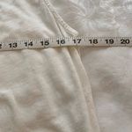 Lucky Brand  Embroidered White Cotton Tank Top L Photo 5