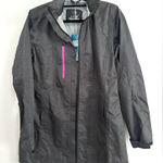 NWT MPG Daisy Rain Trench Coat Small Gray Photo 0