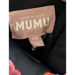 Show Me Your Mumu  Hailey Slip Dress in Charm Peony Black Luxe Satin XS NWT Photo 8