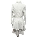 Walter Baker  White Ruffled High-Low Button Front Top Whimsy Bridgerton – Size M Photo 4