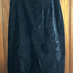 Norton Mcnaughton Vintage 90s Pencil Skirt Black Velvet Velour  Sz 12 Photo 0