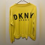DKNY Vibrant Yellow Crewneck Sweatshirt Size Medium Photo 1