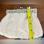 Clutch Moni Couture mini bag Cream with gun metal hardware crystal accents NYE Silver Photo 8