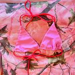 east x east reversible pink and red triangle bikini top Photo 3
