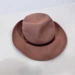 Free People  Brown Wool Wide Brim Hat Boho OS Fall Casual Photo 2