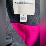 Croft & Barrow  Grey Color Very thick Winter Pea Coat. Photo 6