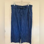 Madewell  The Denim Pull-On Wide-Leg Pant Size 30 EUC Photo 4