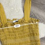 Urban Outfitters  yellow smocked ruffle tank Photo 2