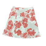 Eddie Bauer  A-Line Skirt Tropical Hawaiian Midi Skirt Beachy Modest Mature 8T Photo 2