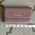 Bandolino  chain link wristlet tri fold pink wallet Photo 2