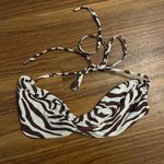 Monday swimwear zebra print bikini set White Size L Photo 6