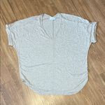 Adrienne  Beige V-Neck Short Sleeve Tee medium super soft Photo 0