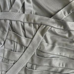 Tadashi Shoji  Silver Metallic One Shoulder Dress Photo 1