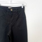 Marine layer [] Bridget Twill High Rise Flare Pants Faded Black Utility Pockets Photo 4