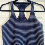 Lululemon Cool Racerback West2east Stripe Inkwell Heathered Slate Size 12 Navy Photo 2