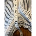 Splendid  blue striped wide leg pull on pants size m Photo 4