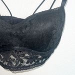 PINK - Victoria's Secret  Black Push Up Lace Hook Closure Bralette New Photo 3