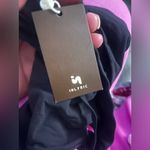 New! INLYRIC Black Inbarely Triangle Bralette Plunge Unlined Seamless Bra Size L Photo 8