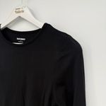 Old Navy  Black Long Sleeve Classic Bodysuit Size Small Cotton Blend Photo 4