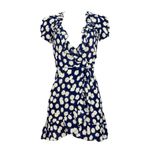 Realisation Par RÉALISATION PAR Valentina Silk Wrap Mini Dress, Daisy, XXS Photo 3