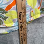 LL Bean Signature Tee XL Tropical Leaf Print Shirt Top Colorful Spring Summer Yellow Photo 8