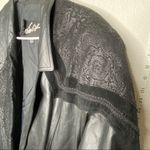 Vintage Winlit Leather Trench Coat‎ Black Size L Photo 5