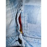 Etienne Marcel Patchwork Jean Shorts Women's Size 27 Hot Pants Blue Low Rise Photo 1