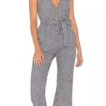 For Love and Lemons L Gingham Jumpsuit Sunny Tie Waist Cropped One Photo 0
