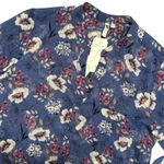 Kut From The Kloth  NWT Sinclaire Floral Print Sheer Button Down Blouse Large Photo 1