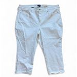 NYDJ NWT Womens Marilyn Straight Optic Lift & Tuck White Crop Jeans - Sz 22W 22 Photo 1