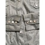 Outback Microsuede Paisley Tooled Square Pearl Snap Western Shirt Size Large Y2K Green Photo 8