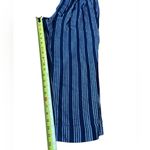 Loft 2 Piece Linen Jumpsuit Pinstriped Navy and White Womens Size 4P NWT Photo 11